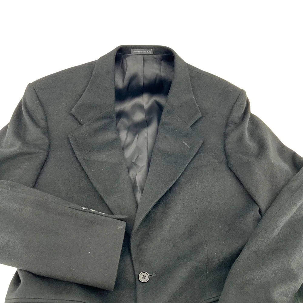 Amherst & Brock‎ Made in USA Black Camelhair Blazer Today's Man 38R